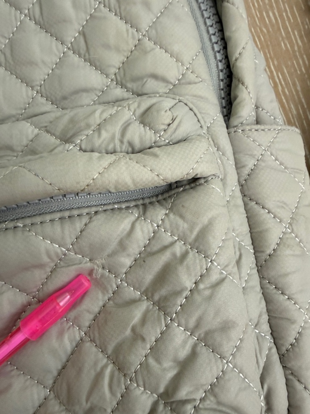 MZ WALLACE QUILTED Dove Grey Small Metro Backpack Silver Accents - Picture 14 of 16